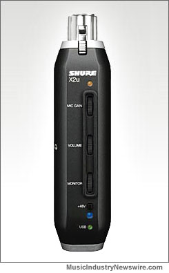 Review The Shure X2u Xlr To Usb Adapter Musewire Music Technology Magazine