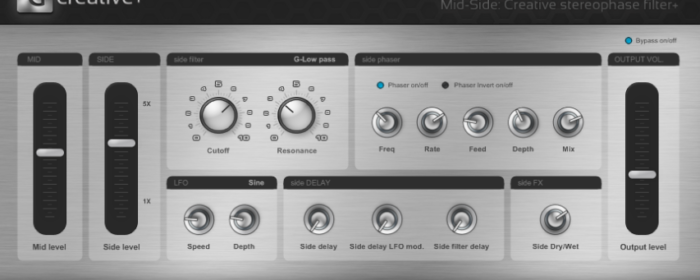 Mid-Side: Creative Stereo-Phase filter+