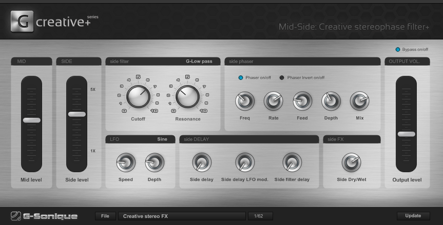 Mid-Side: Creative Stereo-Phase filter+