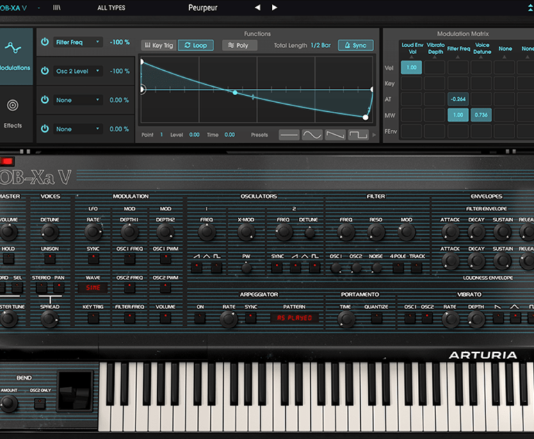 Arturia Updates V Collection to 8.1 with Enhanced OBXa Sound Engine