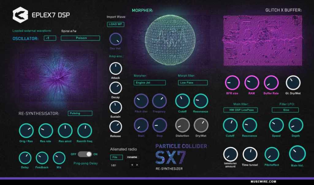 Eplex7 DSP announces Particle Collider SX7 VSTi