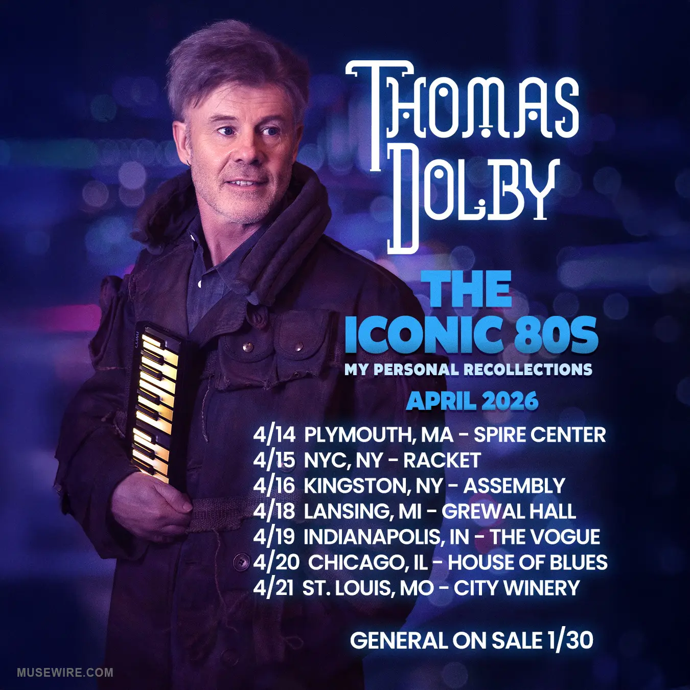 Thomas Dolby The Iconic 80s Tour 2026