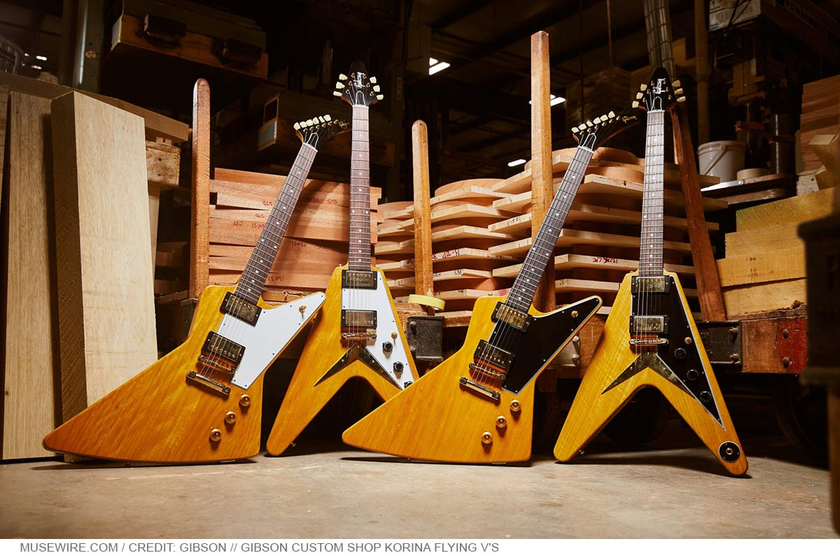 Gibson Custom Shop Korina Flying V's