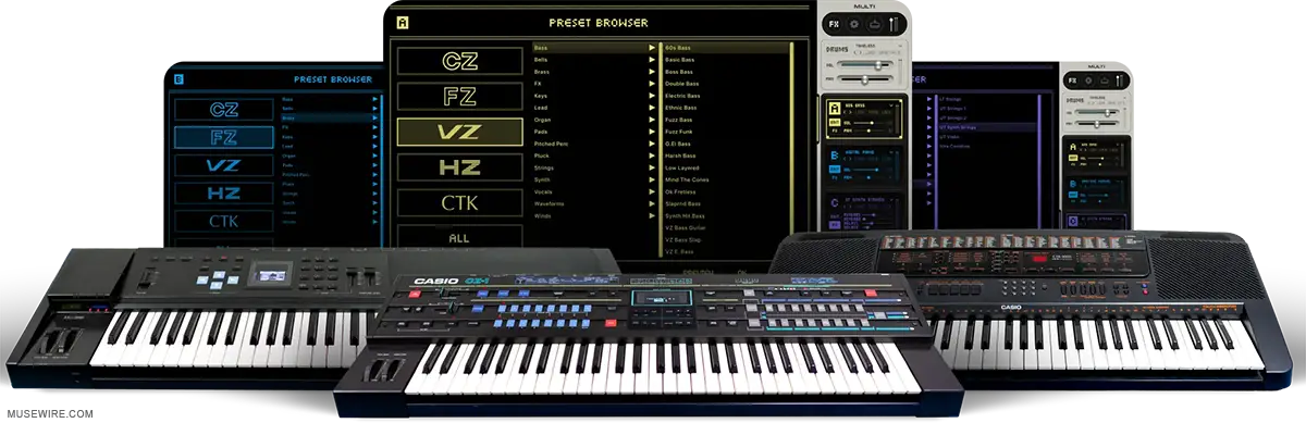 UVI Vintage Vault 5 Virtual Sampled Instruments Library adds VINTAGE CASIO LEGACY